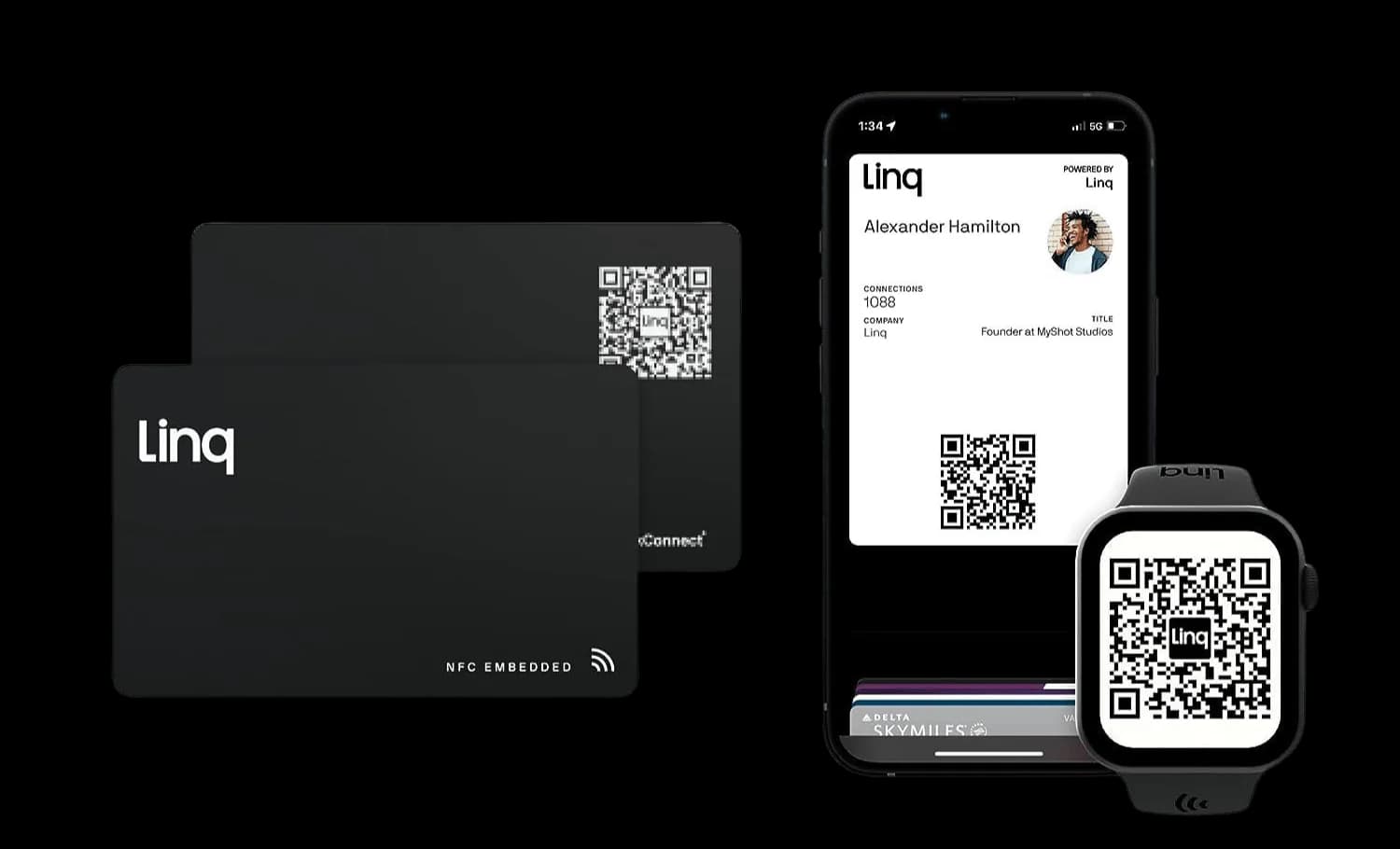 Linq digital business cards