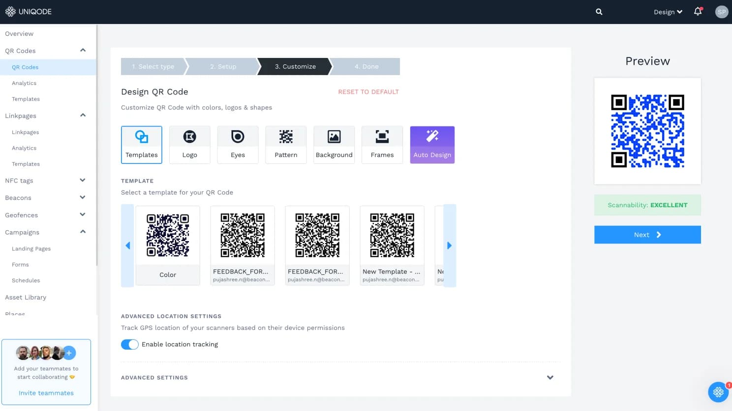 Uniqode screenshot