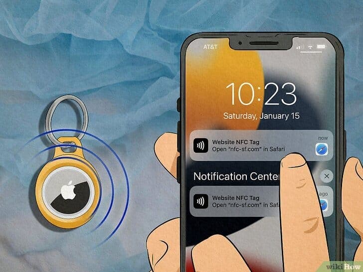 NFC tag notification on iPhone