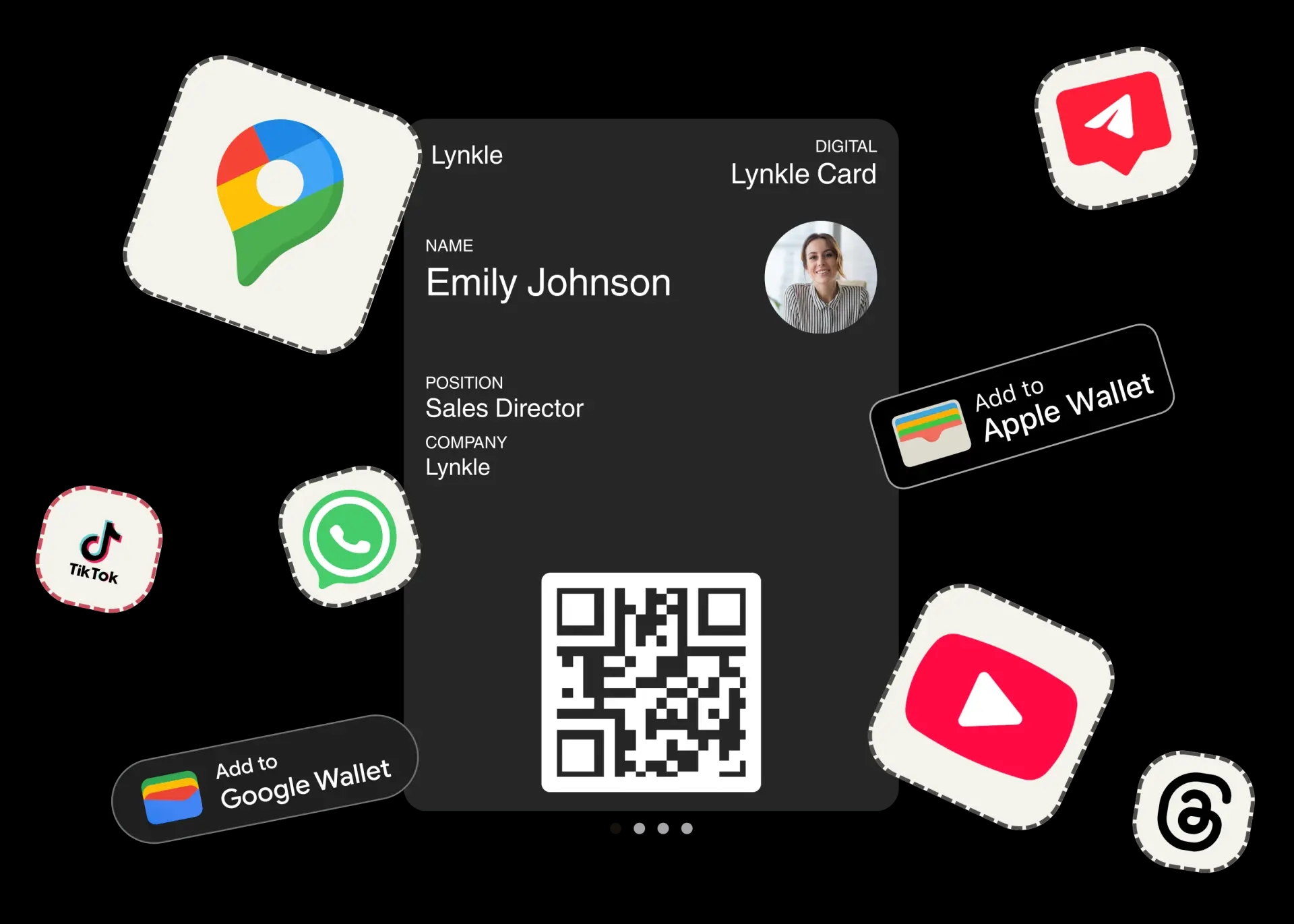 Share digital business cards via Apple Wallet and Google Wallet