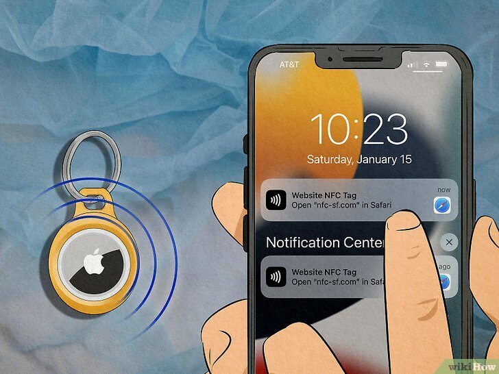 iOS Website NFC tag notification