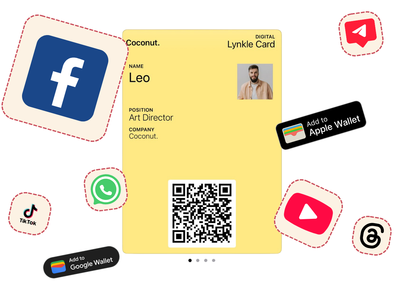 Share digital business card anywhere